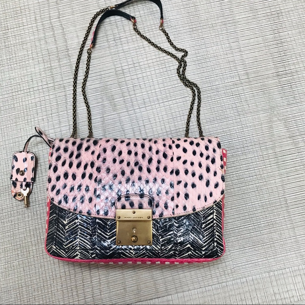 Marc Jacobs | Mini Polly | Snakeskin Pink/Black/Multi Bag